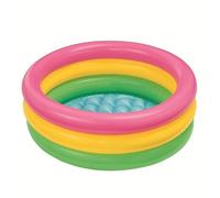 TUANZUN Piscina Bambini, Piscinetta Gonfiabile Bambini Piscina Gonfiabile Estiva Rotonda da 60 cm, Arcobaleno, Portatile, for Bambini, for Esterni, for Il Bagno dei Neonati.