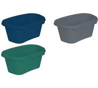 Tub per lavanderia Keeeper "Tilda Eco", larghezza: 575 mm, colore blu: eco -blue, realizzato in plastica di riciclaggio al 100%