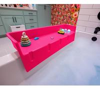 Tub Topper® Vasca da bagno antispruzzo, mensola da gioco, supporto per vassoio per giocattoli, ventose da fissare sulla vasca, senza disordine d'acqua in bagno, divertimento per i più piccoli