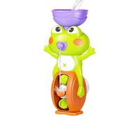 Tub Toys , Suction Cup Frog Waterfall Toy, 10.5x8.5x19cm/4.13x3.35x7.48 Inches Sensory Bath for Age 3+ Boys Pool Travel Hotel Outdoor Fun Abs 110g Gift Boy Who Love Water Play