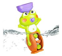 Tub Toys, Waterfall Bathtub Toy, Suction Cup Frog Shape, Interactive Water Flow Game, Early Learning Activity, Home, Pool, Travel, Hotel, Outdoor, Age 3+ Boys Sensory Play, 10.5x8.5x19cm