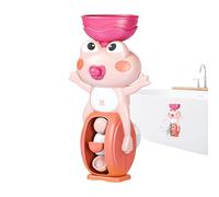 Tub Toys, Waterfall Bathtub Toy, Suction Cup Frog Shape, Interactive Water Flow Game, Early Learning Activity, Home, Pool, Travel, Hotel, Outdoor, Age 3+ Boys Sensory Play, 10.5x8.5x19cm