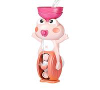 Tub Toys, Waterfall Bathtub Toy, Suction Cup Water Game, Educational Bath Playset, Interactive Frog Shape for Sensory Learning Age 3+ Pool Travel Outdoor Fun Time, 4.13x3.35x7.48 inches