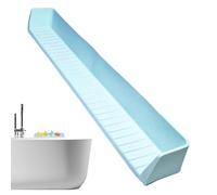 Tub Water Splash Guard - Silicone Suction Cup Toy Shelf, Bathroom Storage Organizer | Durable Bath Toy Holder With Strong Suction Cups, System For Homeowners Caregivers Daycare Apartment Shower Toilet