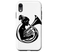 Tuba Girl Disegno della banda di ottoni per ragazze Custodia per iPhone XR