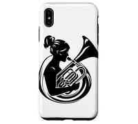 Tuba Girl Disegno della banda di ottoni per ragazze Custodia per iPhone XS Max
