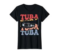 Tuba Groovy Strumento Maglietta, Donna, Nero, XXL