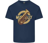 Tuba In Ottone Strumento Musicale Jazz Uomo Cotone T-Shirt Tee Top