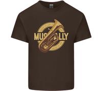 Tuba In Ottone Strumento Musicale Jazz Uomo Cotone T-Shirt Tee Top