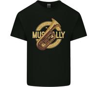 Tuba In Ottone Strumento Musicale Jazz Uomo Cotone T-Shirt Tee Top