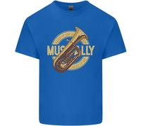 Tuba In Ottone Strumento Musicale Jazz Uomo Cotone T-Shirt Tee Top