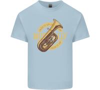 Tuba In Ottone Strumento Musicale Jazz Uomo Cotone T-Shirt Tee Top