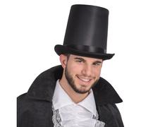 TUBA NERA IN RASO CON FASCIA SATINATA