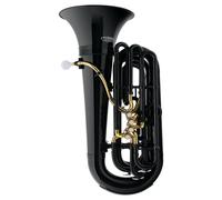 Tuba Nero in Sib Plastica Leggera 4 Valvole Perinet Set Bocchino Borsa Trolley