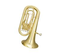 Tuba per principianti Eufonio a chiave eretta in Si bemolle in ottone laccato placcato oro