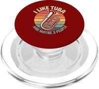 Tuba Player Retro Musicista Regali per gli amanti dell'ottone PopSockets PopGrip per MagSafe