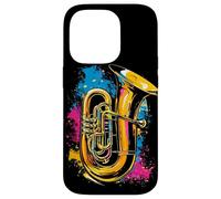 Tuba Streetart Brass Player Musica Jazz Custodia per iPhone 14 Pro