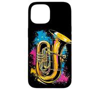 Tuba Streetart Brass Player Musica Jazz Custodia per iPhone 15