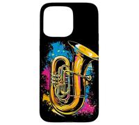 Tuba Streetart Brass Player Musica Jazz Custodia per iPhone 15 Pro Max