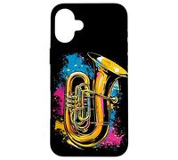 Tuba Streetart Brass Player Musica Jazz Custodia per iPhone 16 Plus