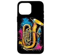 Tuba Streetart Brass Player Musica Jazz Custodia per iPhone 16 Pro Max