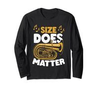 Tuba Suonatore di tuba per orchestra di ottoni con grafica divertente Maglia a Manica