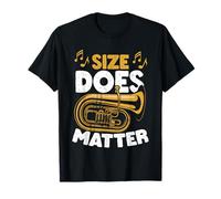 Tuba Suonatore di tuba per orchestra di ottoni con grafica divertente Maglietta