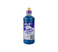 TUBAN Colla PVA glitterata per Slime 500ml - Colla per carta - Per divertimento - Carta e cartone - Ideale per realizzare Slime - Decoupage - Fai da te - Blu