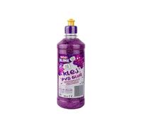 TUBAN Colla PVA glitterata per Slime 500ml - Colla per carta - Per divertimento - Carta e cartone - Ideale per realizzare Slime - Decoupage - Fai da te - Viola
