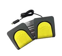 Tubayia 1 pedale USB a doppio pedale con funzione di controllo del gioco, funzione multimediale per gaming