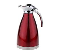 Tubayia - Caraffa termica in acciaio INOX, 1,5 l, a doppia parete, per tè, acqua/caffè (rosso)
