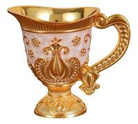 Tubayia Europeo Maniglia D'Oro Tazza Vintage Vino Bicchiere Collezione Portatile Decorativa