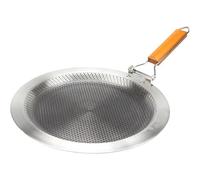 Tubayia Padella per crepe in acciaio inox, adatta per fornelli a induzione, a gas ed elettrici, con rivestimento antiaderente (30 cm)