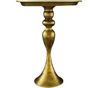 Tubayia Piatto da portata per dessert, in metallo, per cena, pomeriggio, decorazione del tè (26,5 x 24,5 cm)