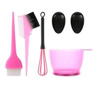 Tubayia Set di 5 pennelli per colorare i capelli e ciotola, include ciotola per colorare i capelli, pennello per colorare, copriorecchie e miscelatore, applicatore per la tinta dei capelli