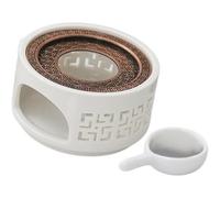 Tubayia Teiera scalda candela teiera riscaldata facile da usare Riutilizzabile decorativo per tè leggero supporto per tè per uso caldo