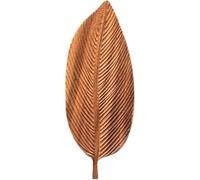 Tubayia Vassoio in legno a forma di foglia, piatto, vassoio per la colazione, piatto, vassoio da tè, vassoio da portata per alimenti, dessert, cene, cucina, bancone, bar (38 cm x 15 cm x 2 cm)