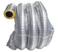 Tubazione flessibile inox con quattro aggraffature 316l d80 conf da 50m