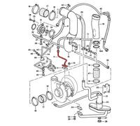 Tubazione olio turbo per Porsche 911 tipo G Turbo e 964 Turbo (1975-1992)