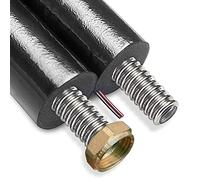Tubazione solare inox isolata con cavo sonda 3/4" DN 16, 15 metri, tubo pannelli solari, incluso kit raccordi