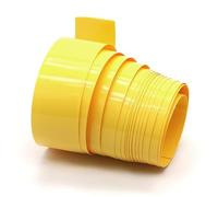 Tubazione termorestringente, silicone della manica Heat Shrink Tubing Film Wrap Case Cable Sleeve Yellow Multiple Widths 2 meters PVC(31mm)