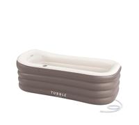 Tubble - Vasca da bagno gonfiabile, misura adulto, portatile, Home Spa, 2 varianti, Plastica, blu/bianco, 275 Liter