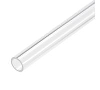 Tube acrylique rigide transparent, Tubo acrilico trasparente lunghezza 25 cm 50 cm, tubo PMMA for materiali da costruzione artigianato illuminazione accessori 1 pz(25CM*9MM*6MM)