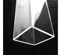 Tube acrylique rigide transparent, Tubo quadrato in acrilico, PMMA trasparente cavo for pubblicità interna ed esterna Tubo trasparente for fai da te 1 pz(490MMX150X150X5MM)