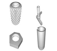 Tube Clamp for Ultimaker Heater End - 3D Printed Fastener