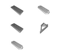 Tube Holder Compatible with Prusa MK3 MMU2 for IKEA Lack Table Mount System V2