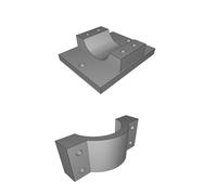 Tube Mount for YLD 1160-D Solid State Relay - 25mm Diameter Mounting Bracket