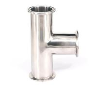 Tube O/D 38mm Tri Clamp 1.5" Ferrule O/D 50.5mm Tee 304 Stainless Steel Connector Pipe Fitting CBQZCHWDKT