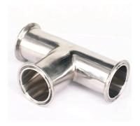 Tube O/D 45mm Tri Clamp 2" Ferrule O/D 64mm Tee 304 Stainless Steel Connector Pipe Fitting