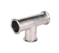 Tube O/D 51mm Tri Clamp 2" Ferrule O/D 64mm 304 Stainless Steel Tee Connector Pipe Fitting